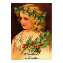 Vintage Christmas Gift Tags Business Card Templates