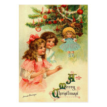 Vintage Christmas Gift Tags Business Card