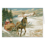 Vintage Christmas Greetings Card