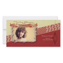 Vintage Christmas Holiday Photo Card