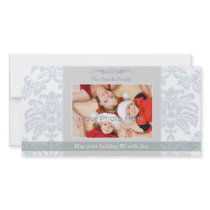 Vintage christmas holiday photocard custom photo card