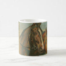 Vintage Christmas Horses Mug
