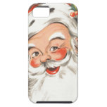 Vintage Christmas Jolly Merry Santa Claus with Hat iPhone 5 Covers