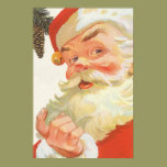 Vintage Christmas, Jolly Santa Claus with a Secret posters