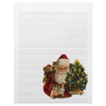 Vintage Christmas Lined Letterhead Stationery
