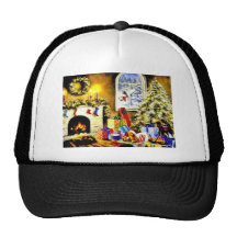 Vintage Christmas Mesh Hat
