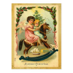 Vintage Christmas Morning Postcard