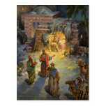 Vintage Christmas, Nativity, Visiting Magi Manger Post Cards