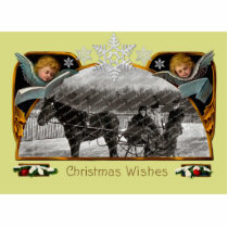 Vintage Christmas Photo Sculpture Magnet
