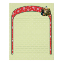 Vintage Christmas Recipe Letterhead