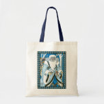 Vintage Christmas Saint Nicholas in Blue with Toys Bag