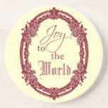 Vintage Christmas Sandstone Drink Coaster
