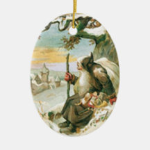 Vintage Christmas Santa Claus Christmas Ornaments