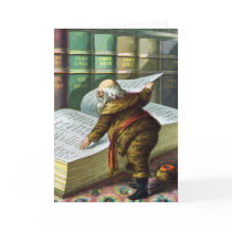Vintage Christmas, Santa Claus Naughty Nice List Greeting Cards