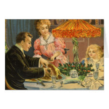 Vintage Christmas Thank You Cards