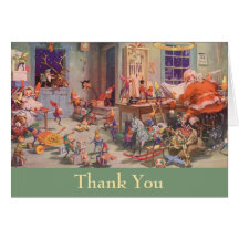 Vintage Christmas Thank You Cards