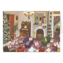 Vintage Christmas Thank You Cards