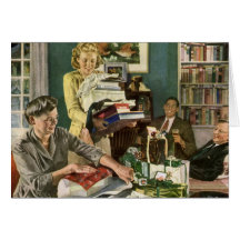 Vintage Christmas Thank You Cards