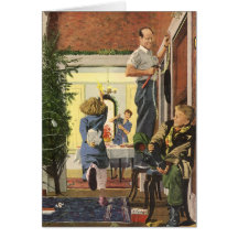 Vintage Christmas Thank You Cards