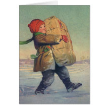 Vintage Christmas Thank You Cards