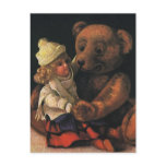 Vintage Christmas Toys, Dolls and Teddy Bear Post Card