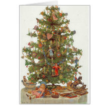 Vintage Christmas Tree Cards