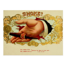Vintage Cigar Box Label Postcard 60