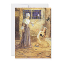 Vintage Cinderella and Fairy Godmother Fairy Tale