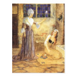 Vintage Cinderella and Fairy Godmother Fairy Tale Post Card