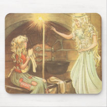 Vintage Cinderella and Fairy Godmother Mouse Pads