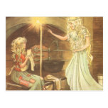 Vintage Cinderella and Fairy Godmother Postcards
