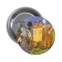 Vintage Cinderella, Fairy Godmother, Golden Coach Pins