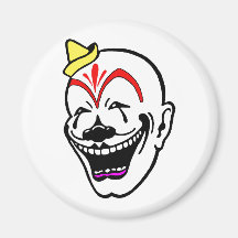 Vintage Circus Clown Refrigerator Magnets
