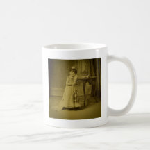Vintage Circus Freak Midget Woman Coffee Mug