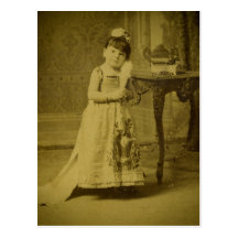 Vintage Circus Freak Midget Woman Post Card