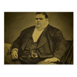 Vintage Circus Freak Sideshow Fat Man Postcards