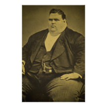 Vintage Circus Freak Sideshow Fat Man Personalized Stationery