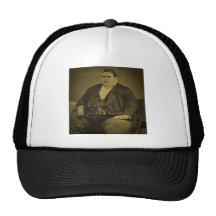 Vintage Circus Freak Sideshow Fat Man Trucker Hat