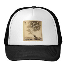 Vintage Circus Poster Human Canon Ball circa 1879 Trucker Hat