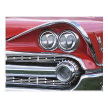 Vintage Classic Car Grill Photograph Post Cards