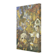 Vintage Classic Storybook Characters, Edmund Dulac Gallery Wrapped Canvas