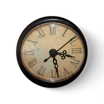 Vintage Clock Face Button