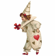 Vintage Clown Child Photo Sculpture