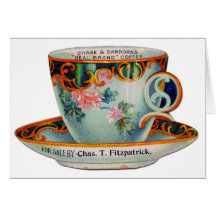 Vintage Coffee Cup Card