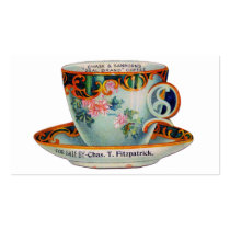 Vintage Coffee Cup Coffee Mug Business Card Templates