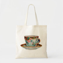 Vintage Coffee Cup Tote Bags