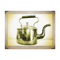 Vintage Coffee Pot Postcard