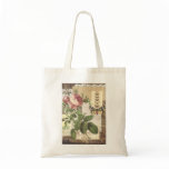 Vintage Collage in brown Magazine Tote Canvas Bag