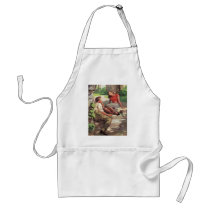 Vintage College Coeds in Love Apron