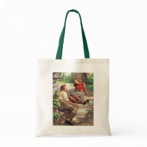 Vintage College Coeds in Love Bags